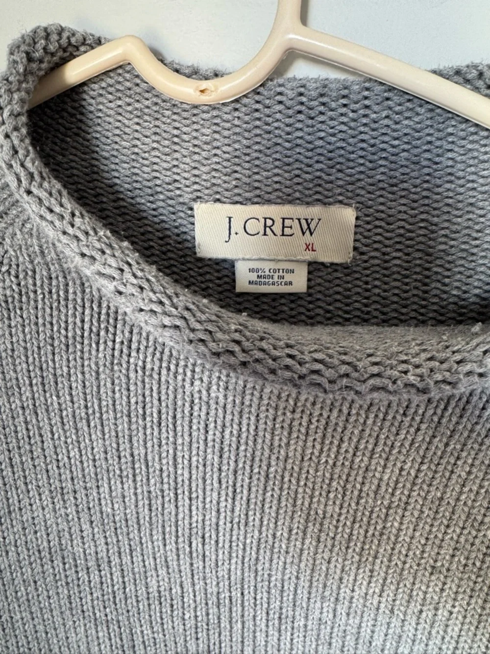 J. Crew Men’s Light Gray Crewneck Sweater - Picture 2 of 4